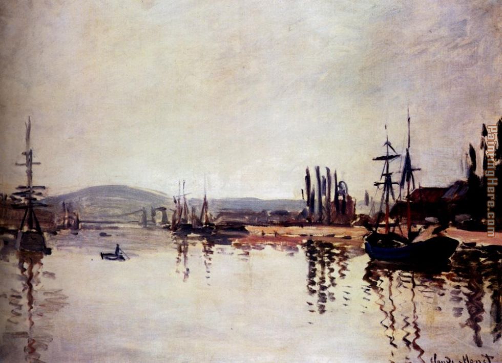 The Seine Below Rouen painting - Claude Monet The Seine Below Rouen art painting